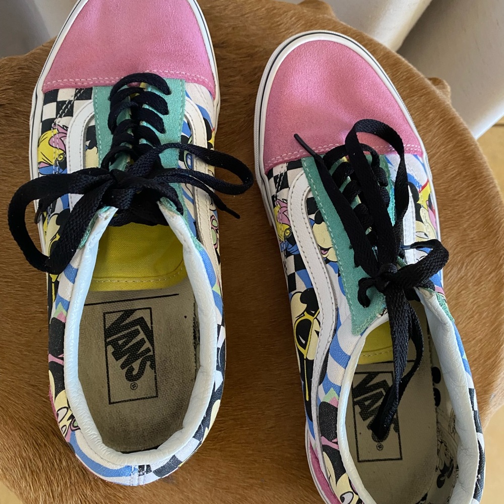 VANS Old Skool Disney Collab 80’s Mickey Mouse Men’s 8.5 Disneyland Sneakerhead - Picture 7 of 10